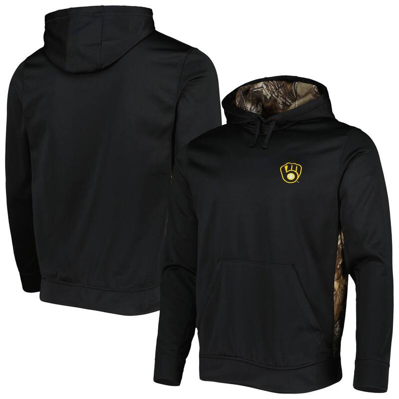 アンブランデッド レディース トップス プルオーバー パーカー Unbranded Men\u0027s Dunbrooke Black/Camo Milwaukee Brewers Ranger Pullover Hoodie Brw Black 黒いこと