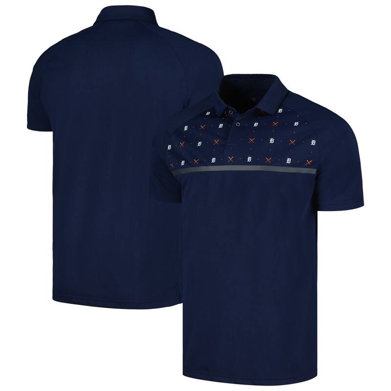 アンブランデッド レディース トップス プルオーバー スポーツシャツ Unbranded Men\u0027s Levelwear Navy Detroitigersector Batter Up Raglan Polo Tgr Navy 米国海軍