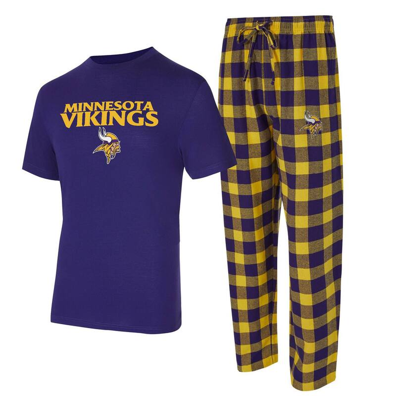 アンブランデッド レディース アンダーウェア ナイトウェア パンツ トール Tシャツ Unbranded Men's Conceptsport Purple/Gold Minnesota Vikings Big & Tall Avondale T-Shirt & Flannel Pantsleep Set Mvk Purple パープル|ReVida 店