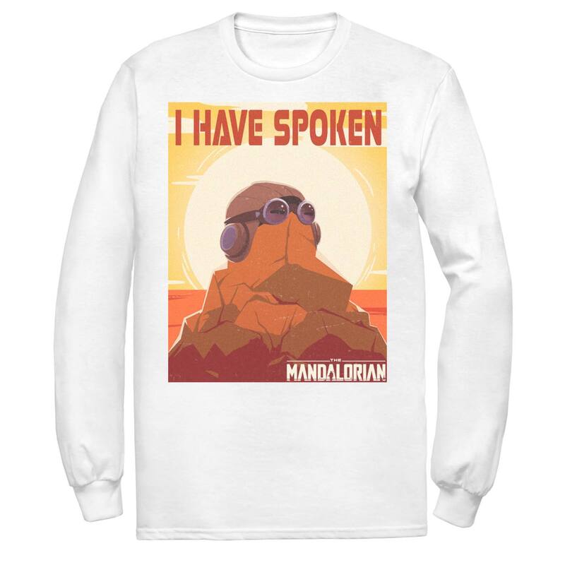 スター ウォーズ レディース トップス Tシャツ Men'star Wars The Mandalorian I Have Spoken Poster Tee White ホワイト