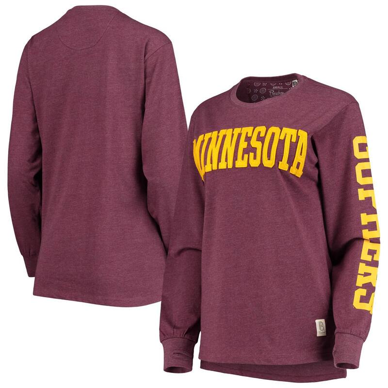 アンブランデッド レディース トップス プルオーバー Unbranded Women\u0027s Pressbox Maroon Minnesota Golden Gophers Two-Hit Canyon Long Sleeve T-Shirt Min Red 赤いこと