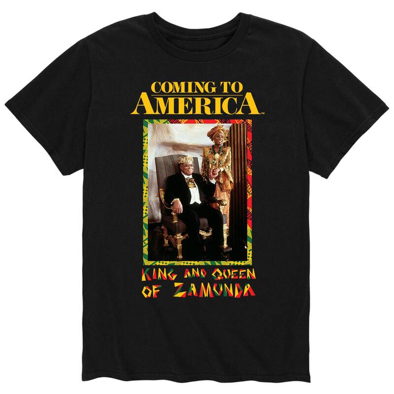 アニメキャラクター レディース トップス Tシャツ Licensed Character Men's Coming To America Tee Black ブラック