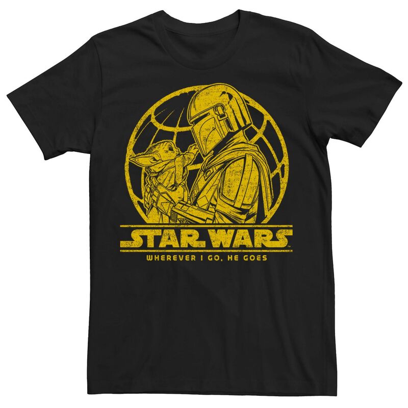 アニメキャラクター レディース トップス Tシャツ トール LICENSED CHARACTER Big & Tall Star Wars Globe Lockup Tee Black ブラック