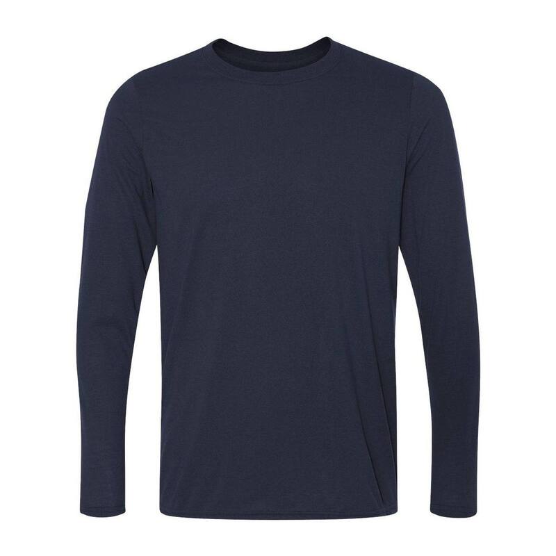 ギルダン レディース トップス Tシャツ Gildan Performance Long Sleeve T-Shirt Navy ネイビー｜ReVida 店