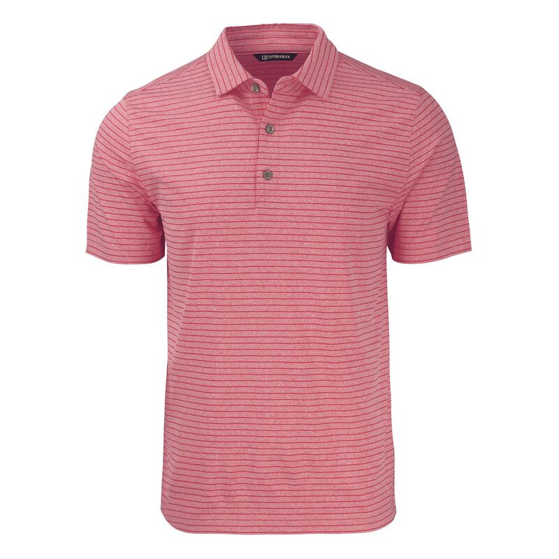 カッターアンドバック レディース トップス Tシャツ ポロシャツ トール Cutter & Buck Forgeco Heather Stripe Stretch Recycled Mens Big & Tall Polo Cardinal Red Heather ヘザー