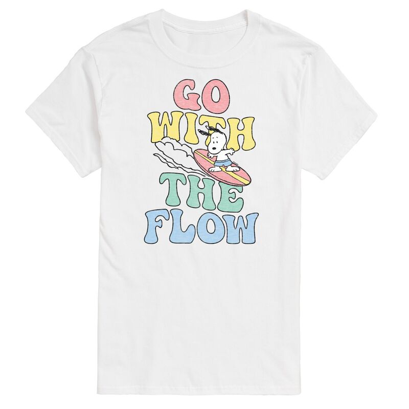 アニメキャラクター レディース トップス Tシャツ トール グラフィック Licensed Character Big & Tall Peanutsnoopy Surfing \
