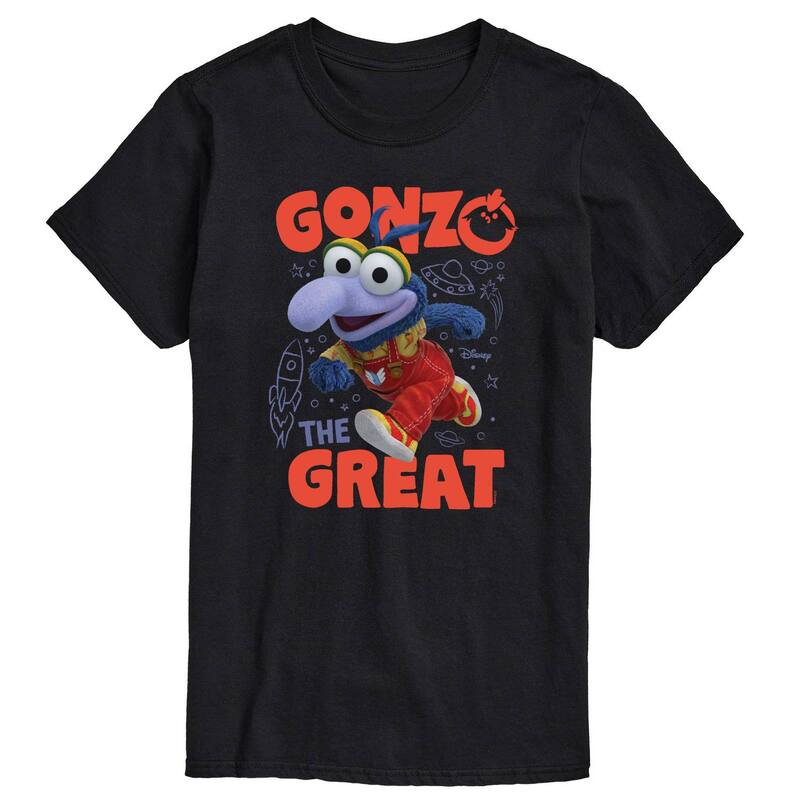 ディズニー レディース トップス Tシャツ グラフィック Disney's Muppet Babies Gonzo Men's The Great Graphic Tee Black ブラック