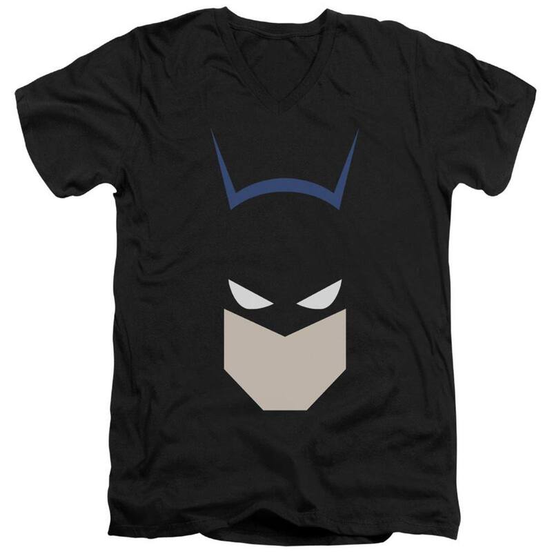 アニメ文字記号 レディース トップス ティーシャツ Licensed Character Batman Bat Head Short Sleeve T-shirt Black 黒いこと トップス-Tシャツ・カットソー-レディースファッション