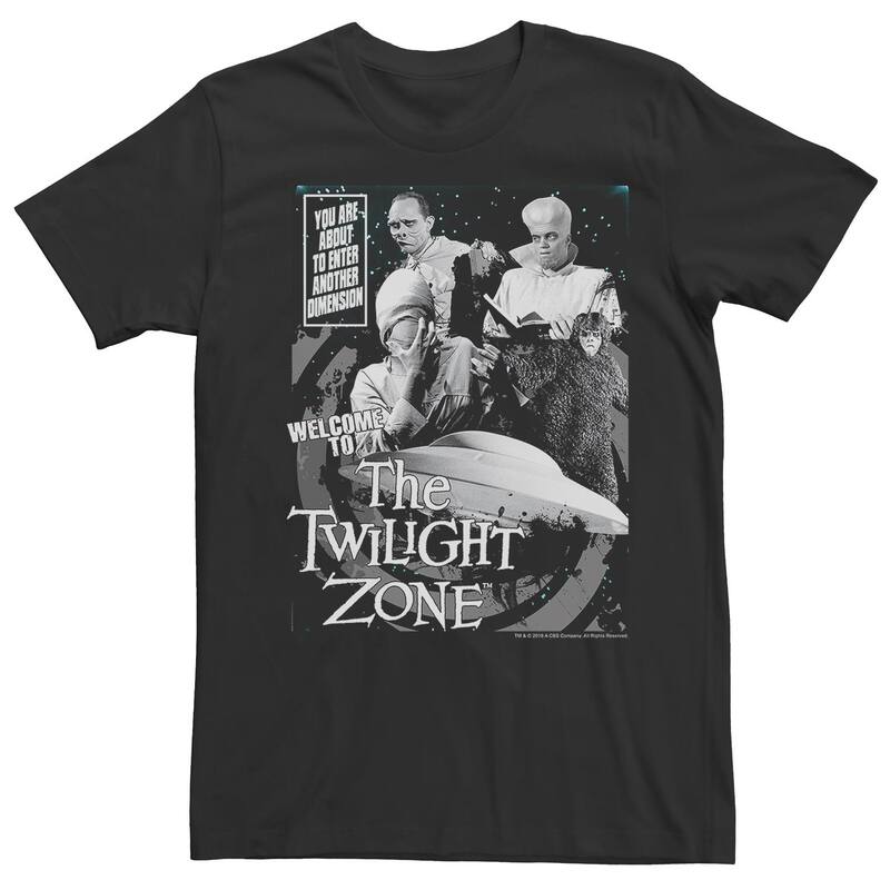 アニメキャラクター レディース トップス Tシャツ Licensed Character Men's Twilight Zone Comic Tee Black ブラック