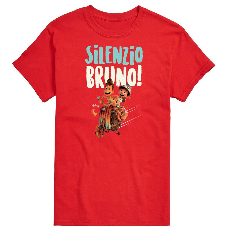ディズニー ピクサー レディース トップス Tシャツ トール グラフィック Disney / Pixar's Luca Big & Tall Silenzio Bruno Graphic Tee Red レッド