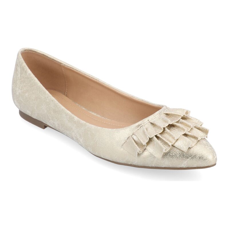 ジュルネ 寄せあわせ レディース シューズ サンダル Journee Collection Judy Women\u0027s Flats Gold ゴールド サンダル-靴