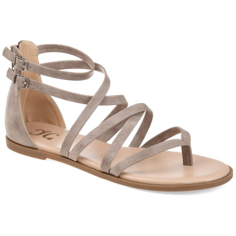 ジュルネ コレクション レディース シューズ サンダル Journee Collection Zailie Women's Gladiator Sandals Taupe トープ