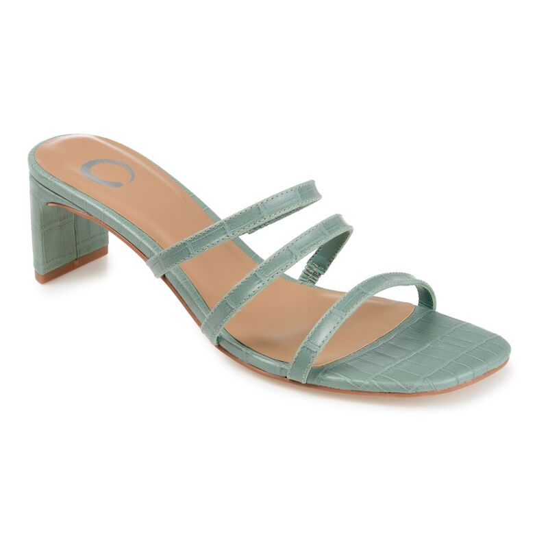 ジュルネ コレクション レディース シューズ サンダル ヒール Journee Collection Hariett Women's Higheel Sandals Green グリーン