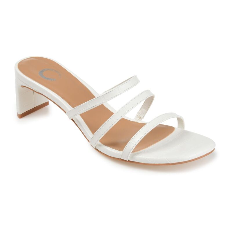 ジュルネ コレクション レディース シューズ サンダル ヒール Journee Collection Hariett Women's Higheel Sandals White ホワイト