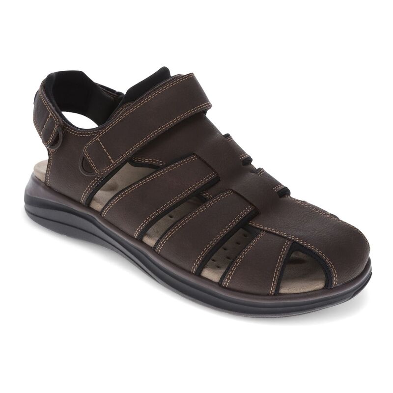 ドッカーズ メンズ シューズ サンダル DockersR Byrd Men's Fisherman Sandals Dk Brown ブラウン|ReVida 店