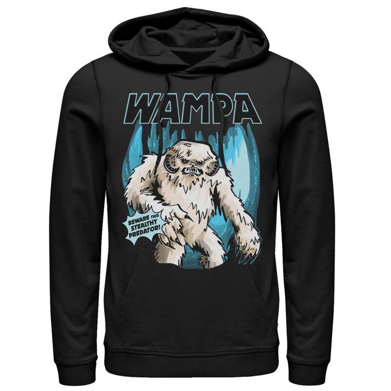 アニメ文字記号 レディース トップス プルオーバー パーカー Licensed Character Men\u0027star Wars Wampa Beware Thistealthy Predator Hoodie Black 黒いこと