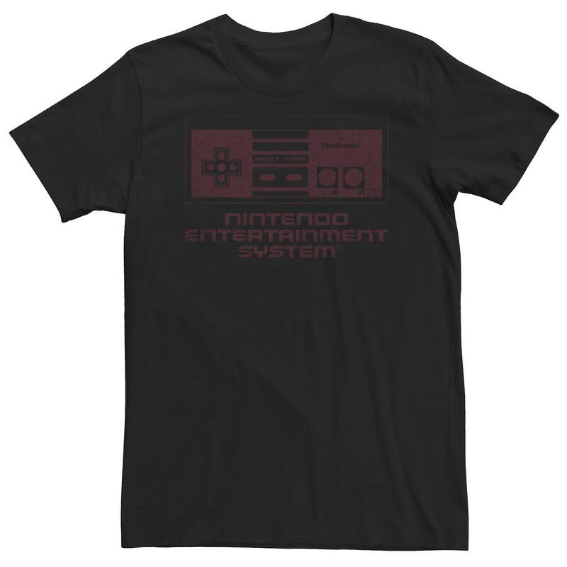 アニメキャラクター レディース トップス Tシャツ トール Licensed Character Big & Tall Nintendo Entertainment System Simple Controller Tee Athletic Heather ヘザー