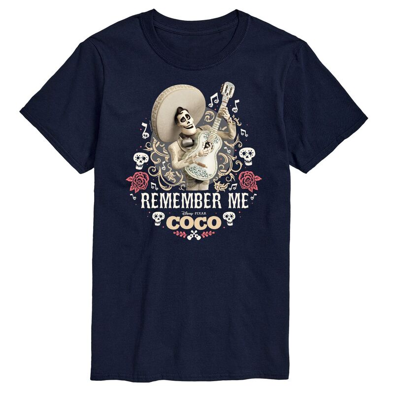 ディズニー レディース トップス Tシャツ トール グラフィック Disney's Coco Big & Tall Remember Mernesto Graphic Tee Navy ネイビー