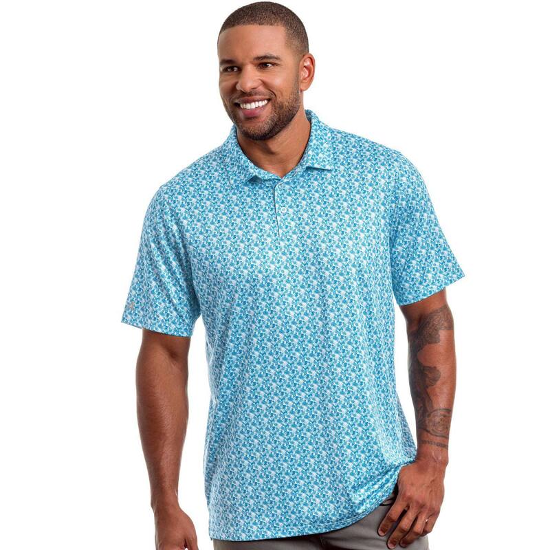 アンティグア レディース トップス Tシャツ ポロシャツ Men's Antigua Collage Short Sleeve Polo Shirt Powder Blue ブルー