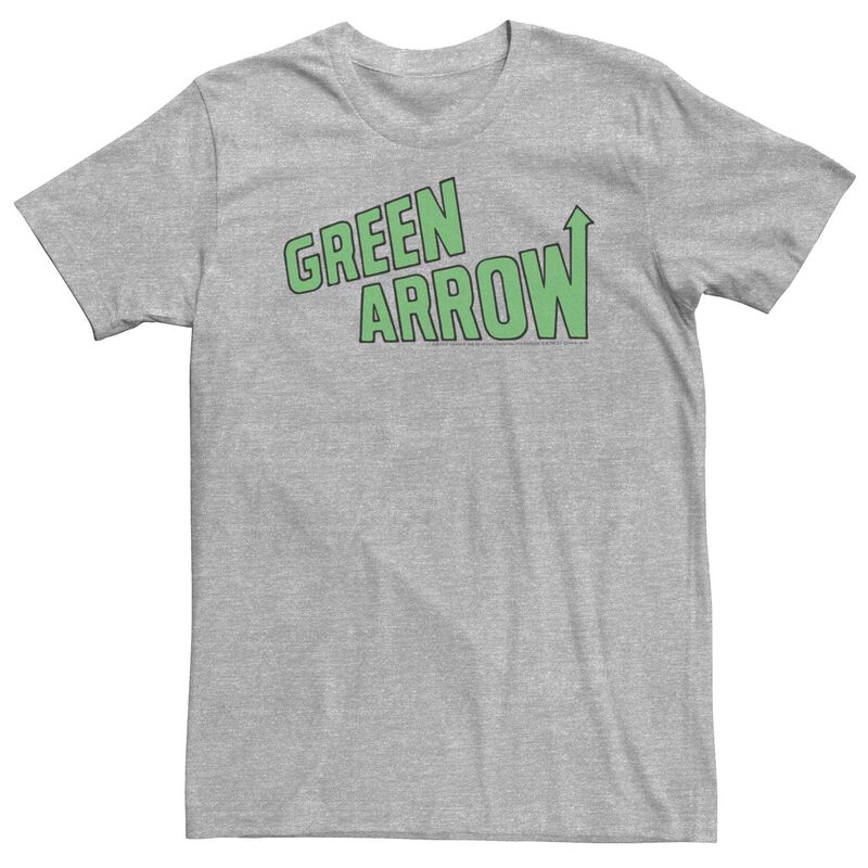 アニメキャラクター レディース トップス Tシャツ トール Licensed Character Big & Tall DComics The Green Arrow Text Poster Tee Athletic Heather ヘザー