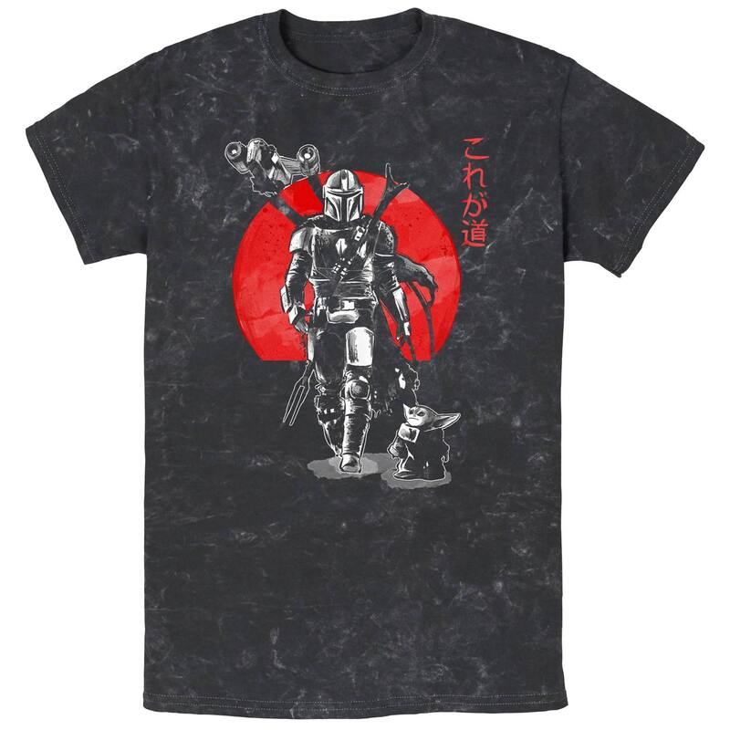 スター ウォーズ レディース トップス Tシャツ グラフィック Men'star Wars The Mandalorian Sumink Portrait Mineral Wash Graphic Tee Black ブラック|ReVida 店