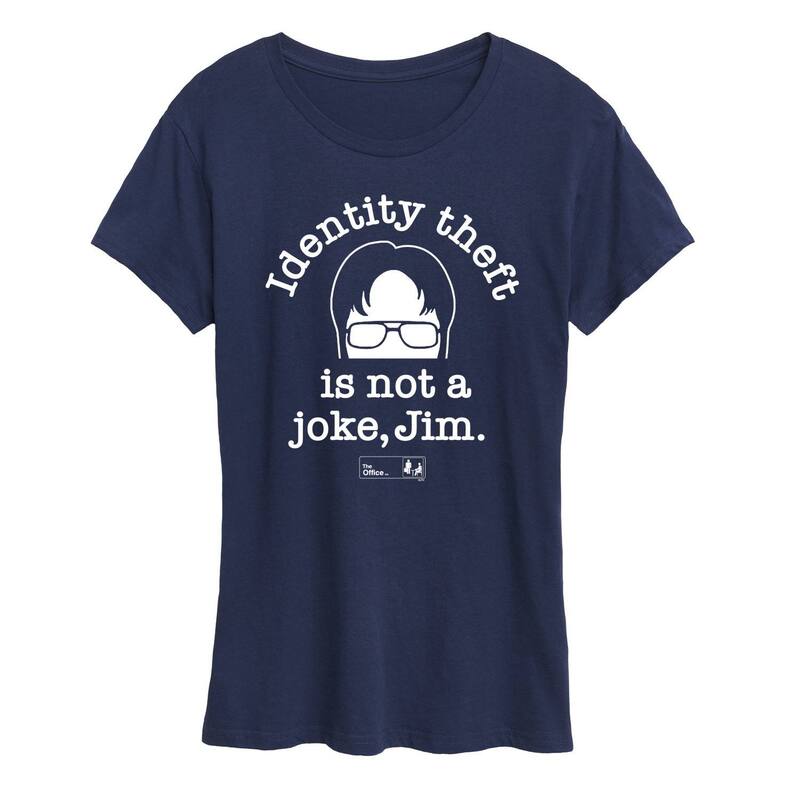 アニメキャラクター レディース トップス Tシャツ グラフィック Licensed Character Women's The Office Identity Theft Graphic Tee Navy ネイビー 6,735円