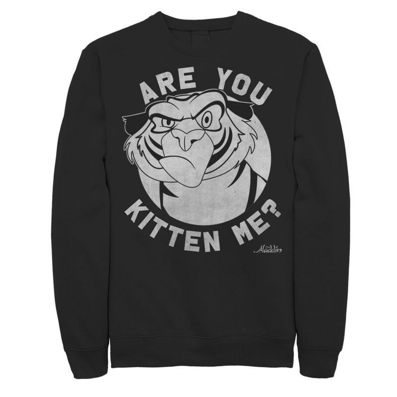 ディズニー レディース トップス Tシャツ フリース Men's Disney's Aladdin Rajah Are You Kitten Me Fleece Black ブラック 12,226円