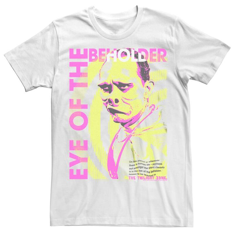 アニメキャラクター レディース トップス Tシャツ Licensed Character Men's The Twilight Zoneye Of The Be Holder Tee White ホワイト