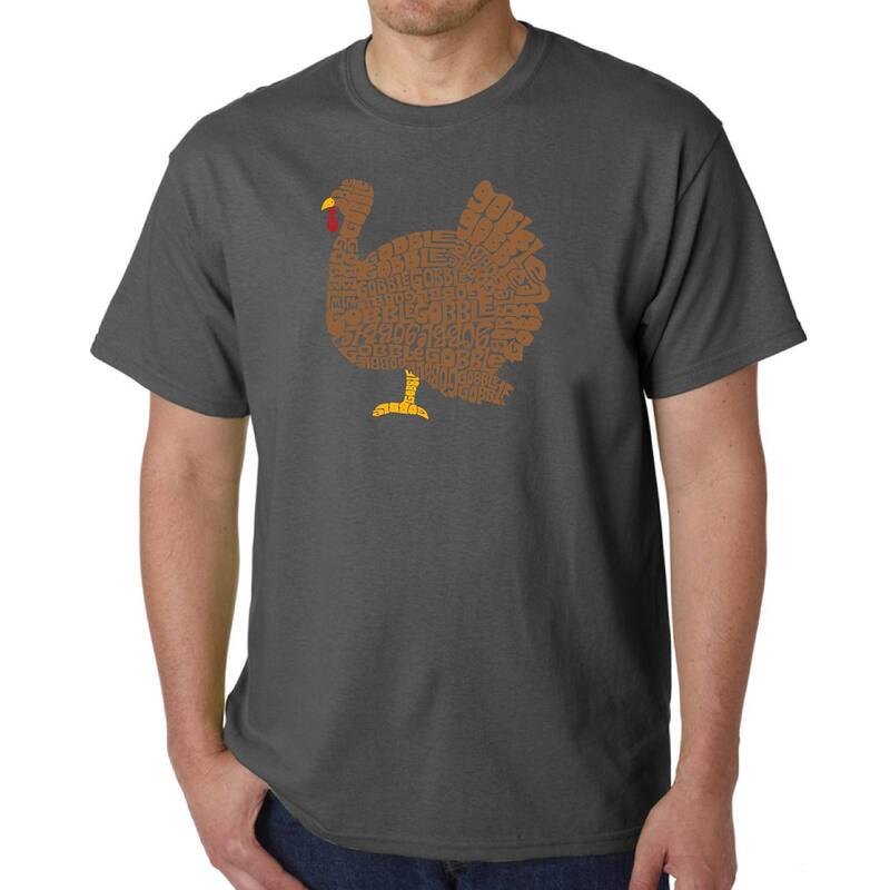 エルエーポップアート レディース トップス Tシャツ LA Pop Arthanksgiving - Men's Word Art-Shirt Grey グレー 6,614円