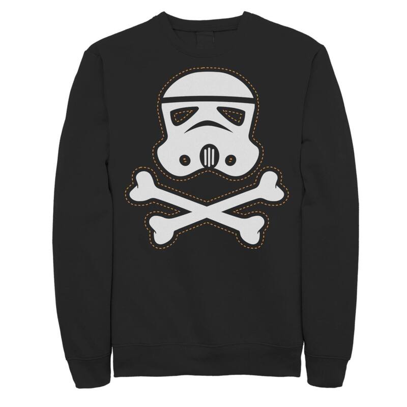 はやりっ児 ウォーズ レディース トップス プルオーバー フリース グラフィック Men\u0027star Warstormtrooper Skull Patch Graphic Fleece Pullover Black 黒いこと