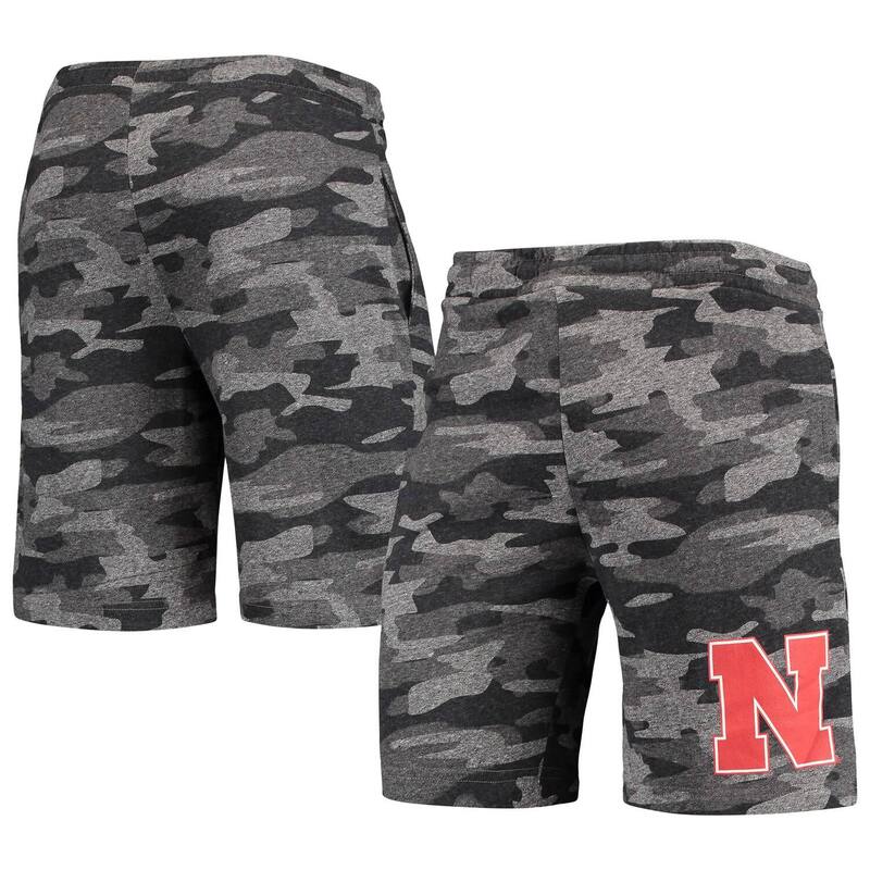 アンブランデッド レディース ボトムス ハーフパンツ・ショーツ パイル ショートパンツ Unbranded Men's Conceptsport Charcoal/Gray Nebraska Huskers Camo Backup Terry Jam Lounge Shorts Neb Charco チャコール