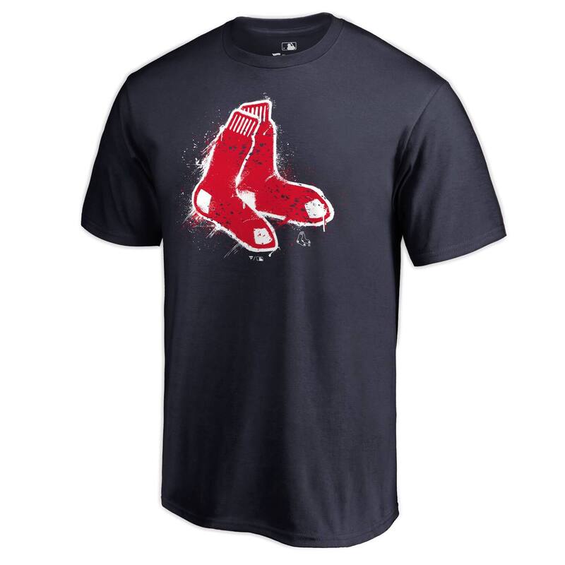 アンブランデッド レディース トップス Tシャツ ロゴ Unbranded Men's Fanatics Branded Navy Boston Red Sox Splatter Logo T-Shirt Rsx Navy ネイビー|ReVida 店