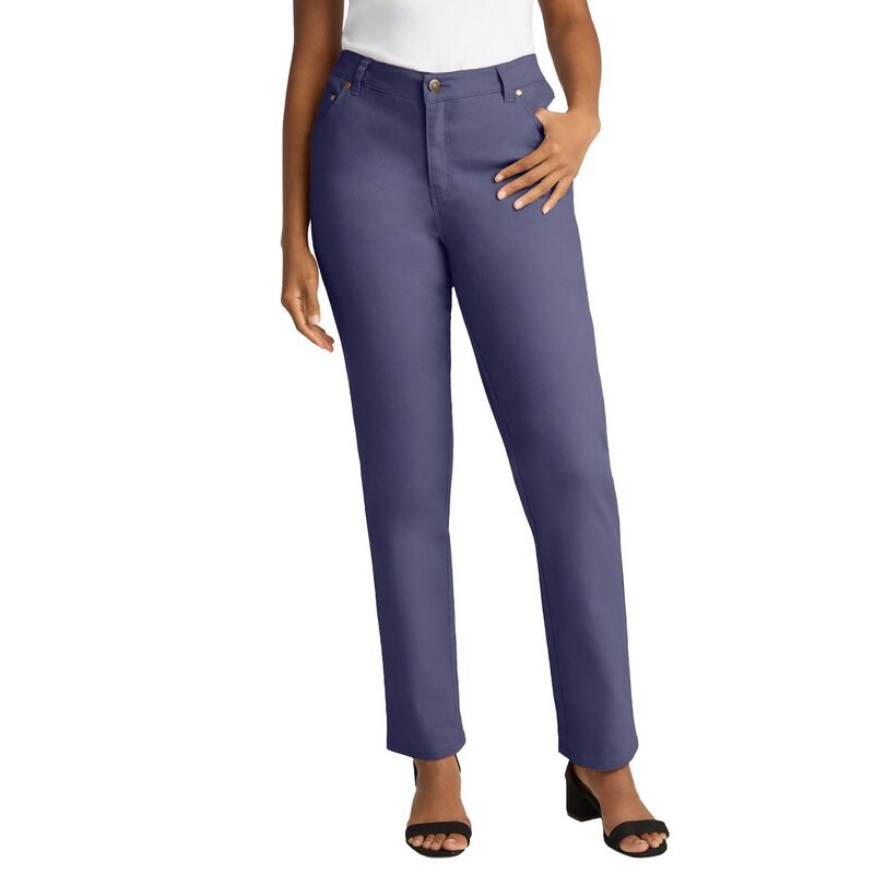 ジェシカロンドン レディース ボトムス デニムパンツ ストレート プラスサイズ Jessica London Women's Plusize True Fit Stretch Denim Straight Leg Jean Deep Dusk デニム