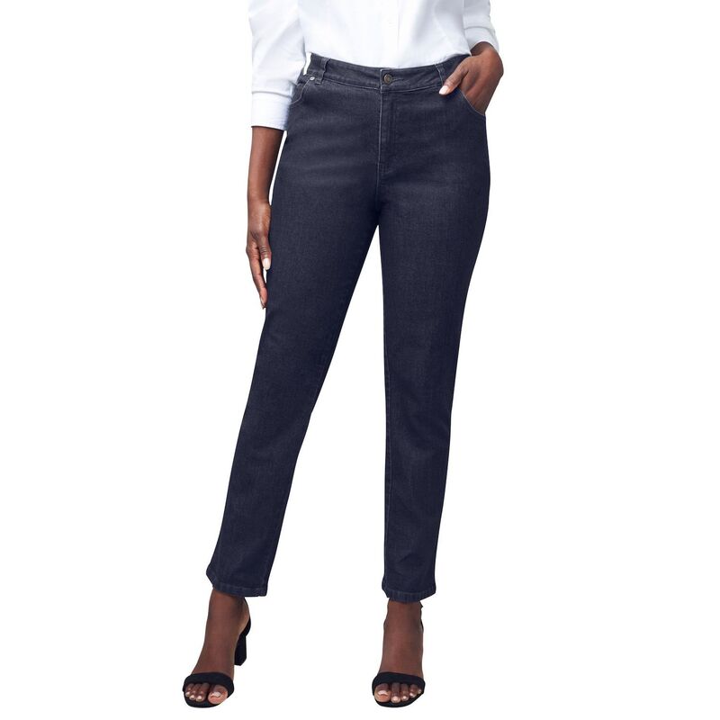 ジェシカロンドン レディース ボトムス デニムパンツ ストレート プラスサイズ Jessica London Women's Plusize True Fit Stretch Denim Straight Leg Jean Indigo インディゴ