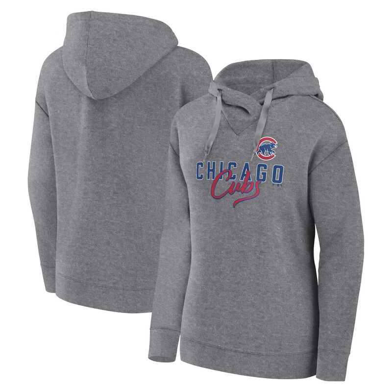 アンブランデッド レディース トップス Tシャツ パーカー Unbranded Women's Fanatics Branded Heather Gray Chicago Cubscript Favorite Lightweight Fitted Pullover Hoodie Cub Grey グレー