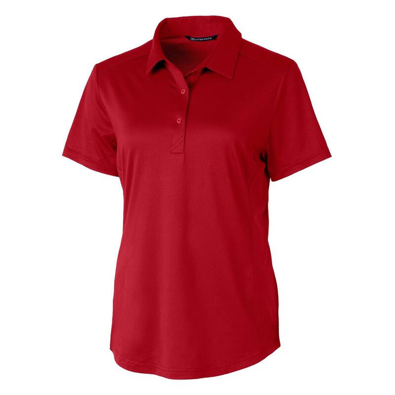 カッターアンドバック レディース トップス シャツ Cutter & Buck Prospectextured Stretch Womenshort Sleeve Polo Red レッド|ReVida 店