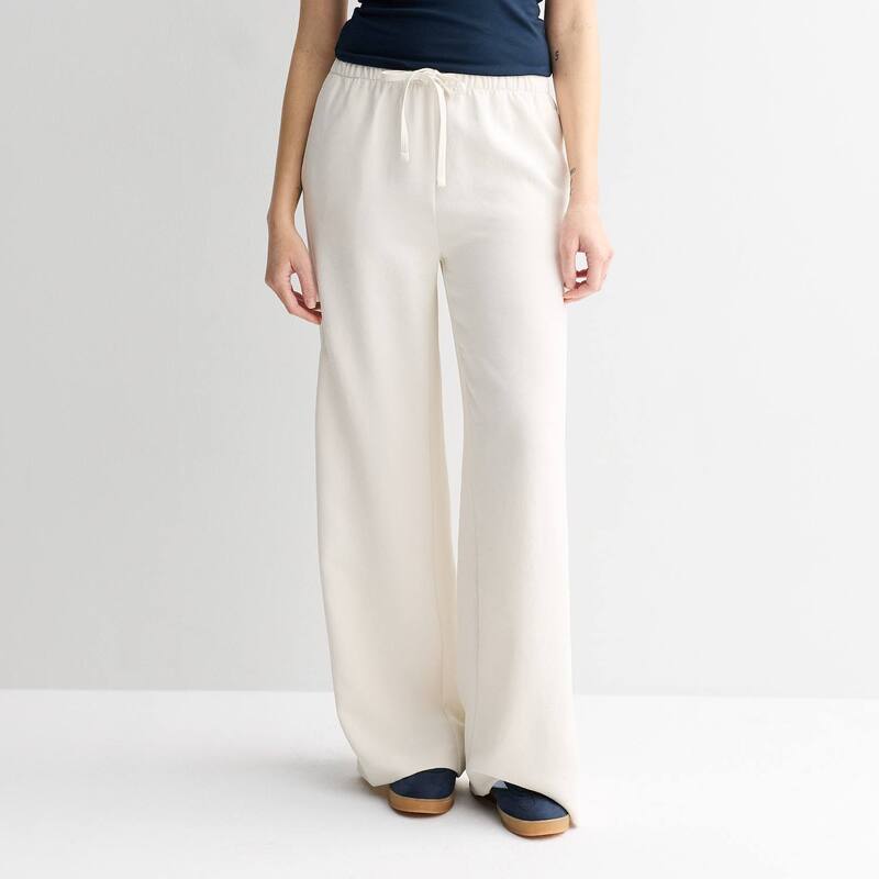 エスオー レディース ボトムス カジュアルパンツ ワイドレッグ Juniors' SO Pull-On Wide Leg Trousers Light Birch｜ReVida 店
