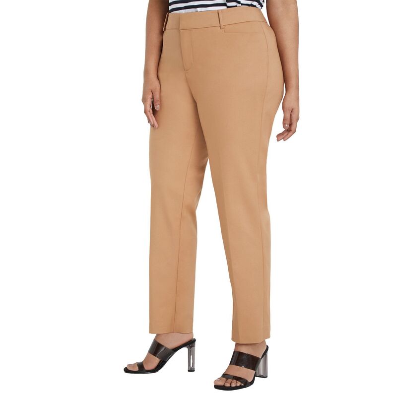 エロクイ レディース ボトムス カジュアルパンツ プラスサイズ トール ELOQUII Women's Plusize Tall Kady Fit Double-Weave Pant Dune｜ReVida 店