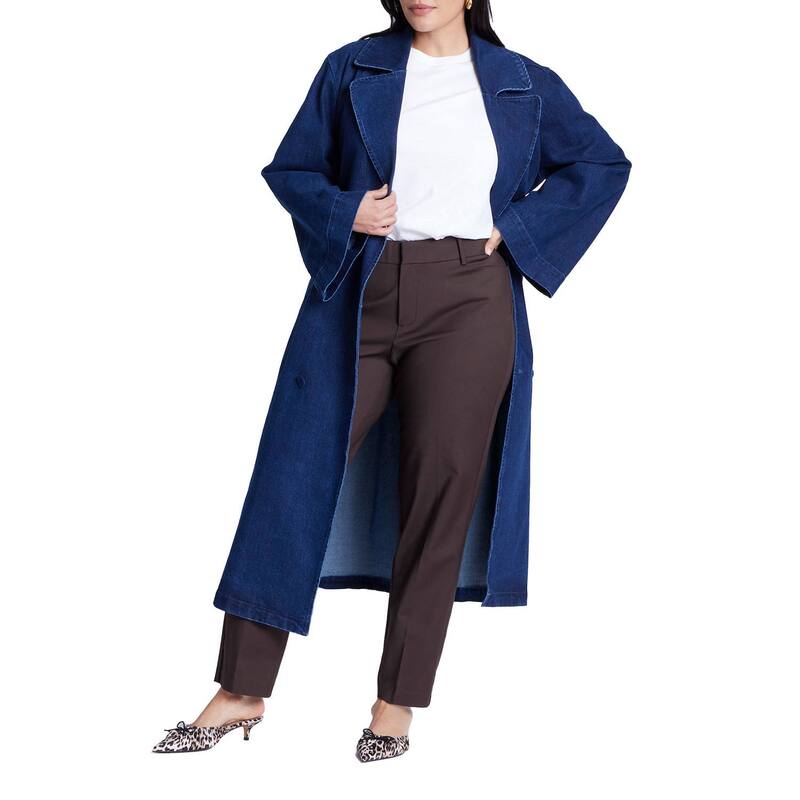 エロクイ レディース ボトムス カジュアルパンツ プラスサイズ トール ELOQUII Women's Plusize Tall Kady Fit Double-Weave Pant Espresso Brown ブラウン