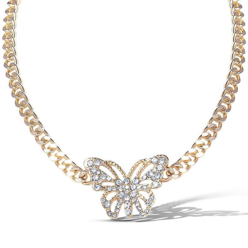 ジェシカシンプソン レディース アクセサリー ネックレス・チョーカー・ペンダントトップ レース JS Jessica Simpson Butterfly Pendant Chainecklace Multicolored マルチカラー