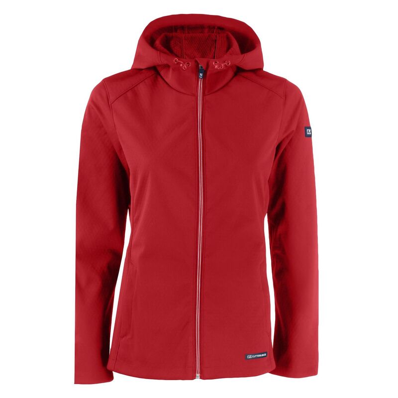 カッターアンドバック レディース アウター ジャケット・ブルゾン Cutter & Buck Evokeco Softshell Recycled Full Zip Womens Jacket Cardinal Red レッド