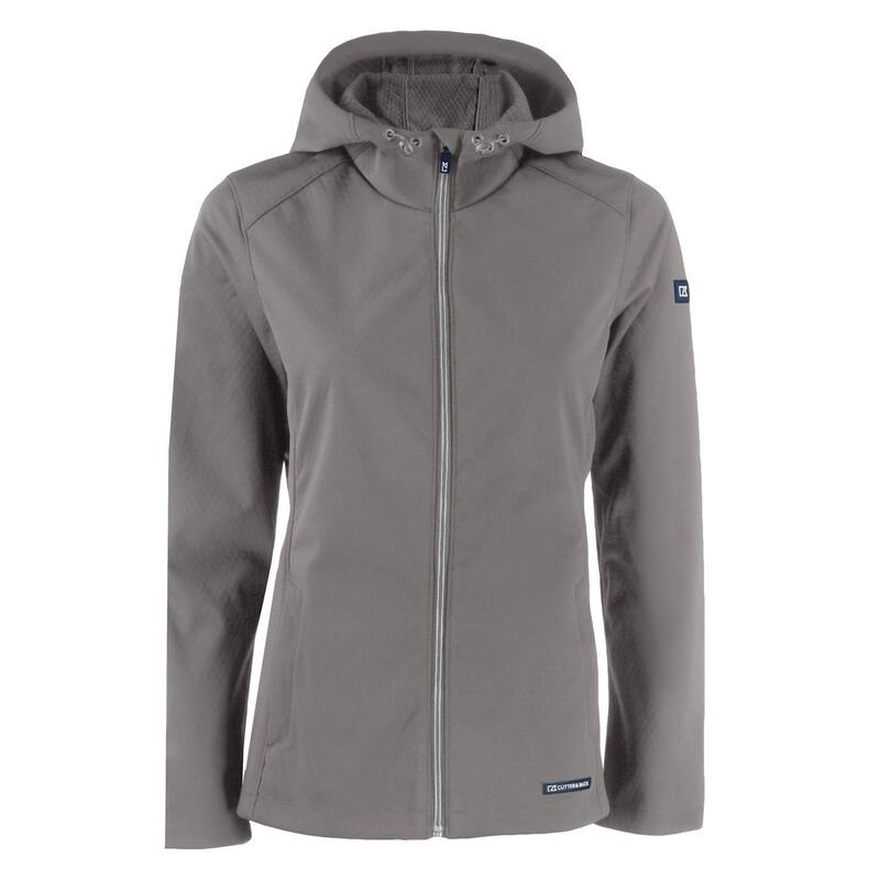 カッターアンドバック レディース アウター ジャケット・ブルゾン Cutter & Buck Evokeco Softshell Recycled Full Zip Womens Jacket Elemental Grey グレー