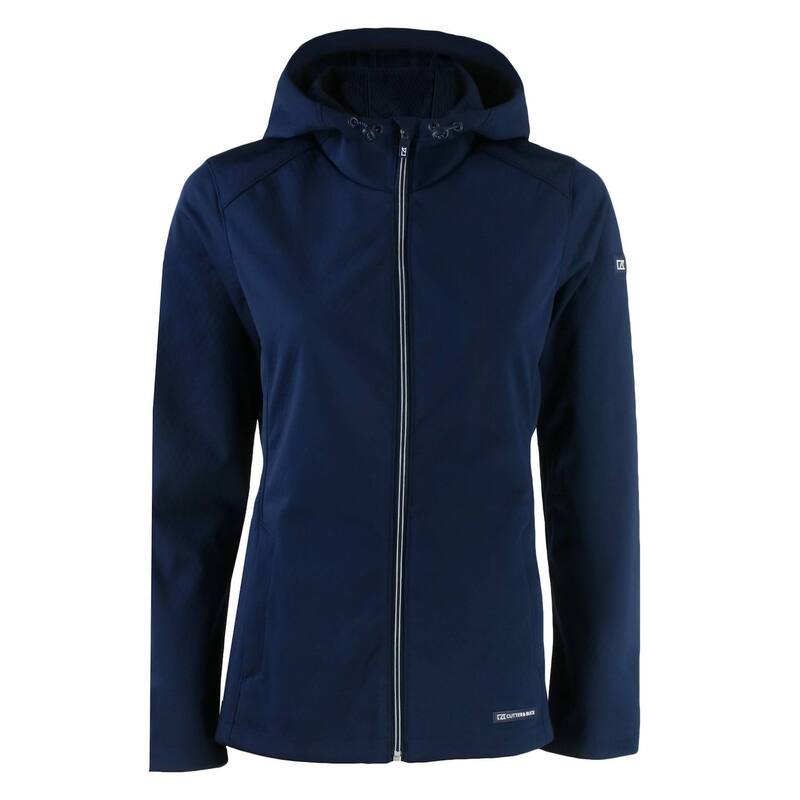 カッターアンドバック レディース アウター ジャケット・ブルゾン Cutter & Buck Evokeco Softshell Recycled Full Zip Womens Jacket Navy Blue ネイビー