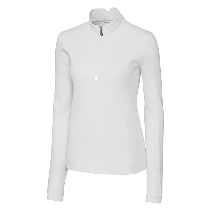 カッターアンドバック レディース アウター ジャケット・ブルゾン ハーフジップ Cutter & Buck Traverse Stretch Quarter Zip Womens Pullover White ホワイト｜ReVida 店