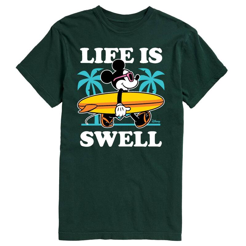 ディズニー レディース トップス Tシャツ グラフィック Disney's Mickey Mouse Men's Palm Trees \