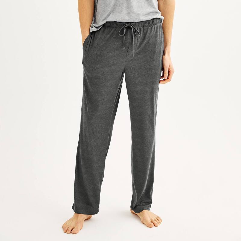 ソノマ レディース アンダーウェア ナイトウェア パンツ Men'sonoma Goods For Life Supersoft Drawstring Pajama Pants Medium Gray Space Dye グレー