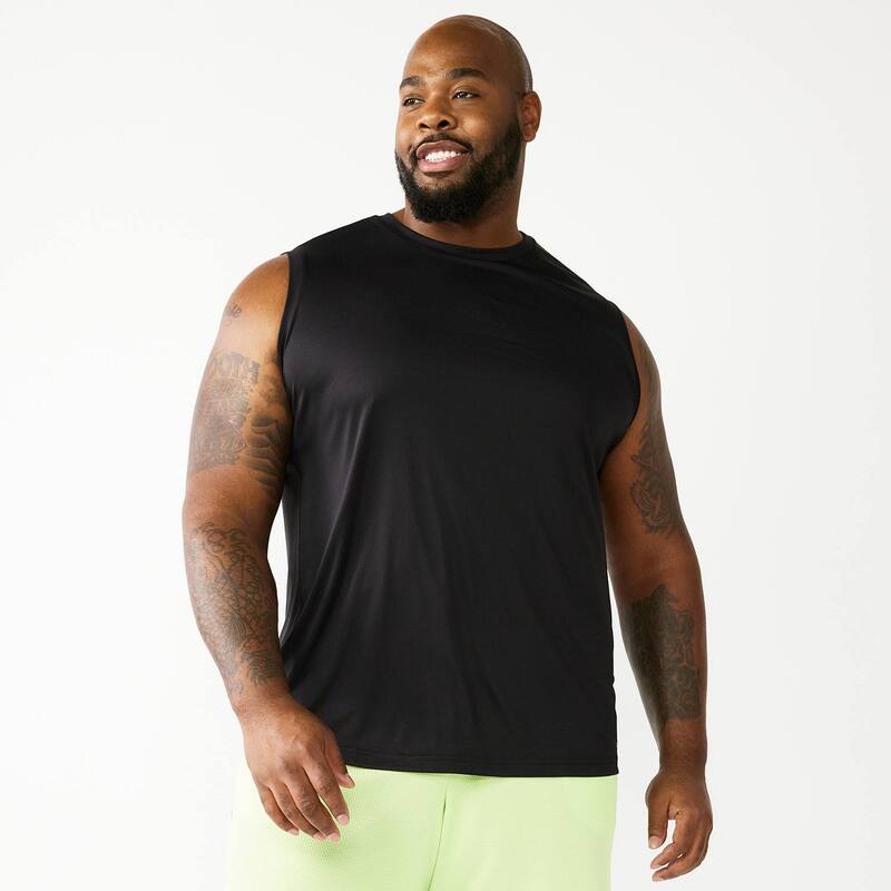 Tek Gear レディース トップス Tシャツ トール Big & Tall Tek Gear Dry Tek Muscle Tank Top Mineral Black ブラック