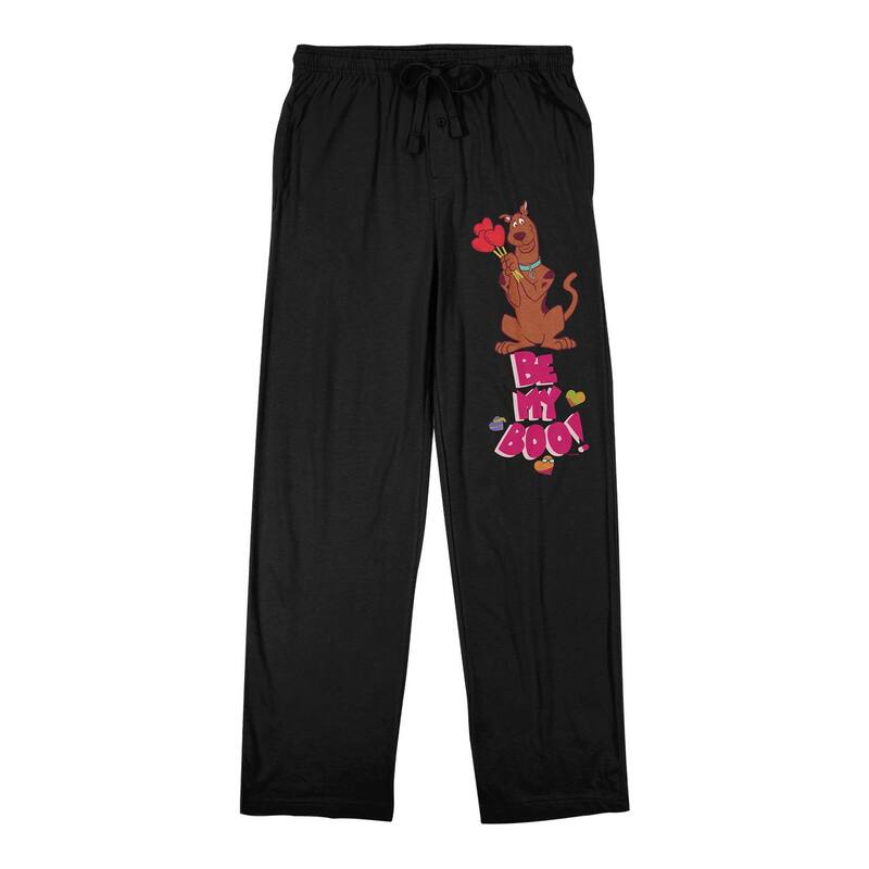アニメキャラクター レディース アンダーウェア ナイトウェア パンツ Licensed Character Men'scooby Doo "Scooby Boo" Pajama Pants Black ブラック｜ReVida 店