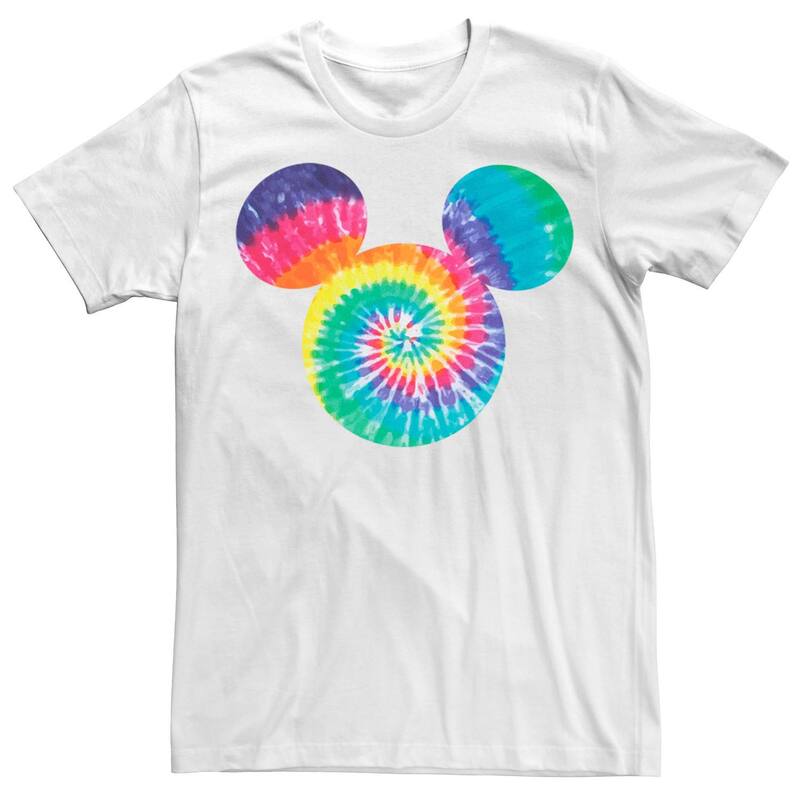 ディズニー レディース トップス Tシャツ グラフィック Disney's Mickey And Friends Mickey Tie Dye Fill Men's Graphic Tee White ホワイト