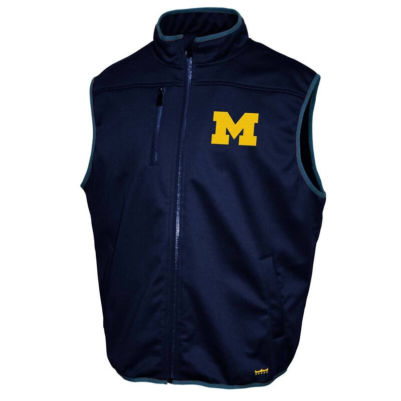 アンブランデッド レディース アウター ジャケット・ブルゾン ベスト Unbranded Men's Michigan Wolverines Zip Up Softshell Vest Mic Navy ネイビー